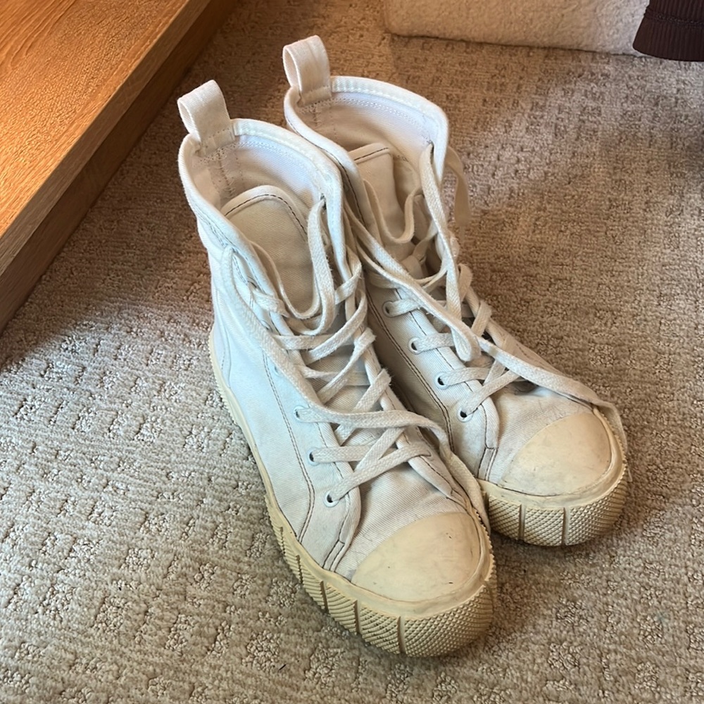 Womens Zara canvas high top